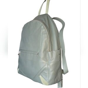 Sorial Soft Green Leather Two Tone Backpack